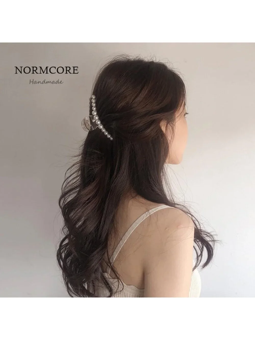 Elegant Large Pearl Hair Claw Clips - Non-Slip Barrettes for Thick & Thin Hair